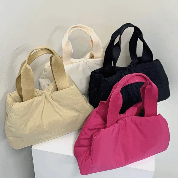 [당일출고]컬러 패딩 토트백(4color)