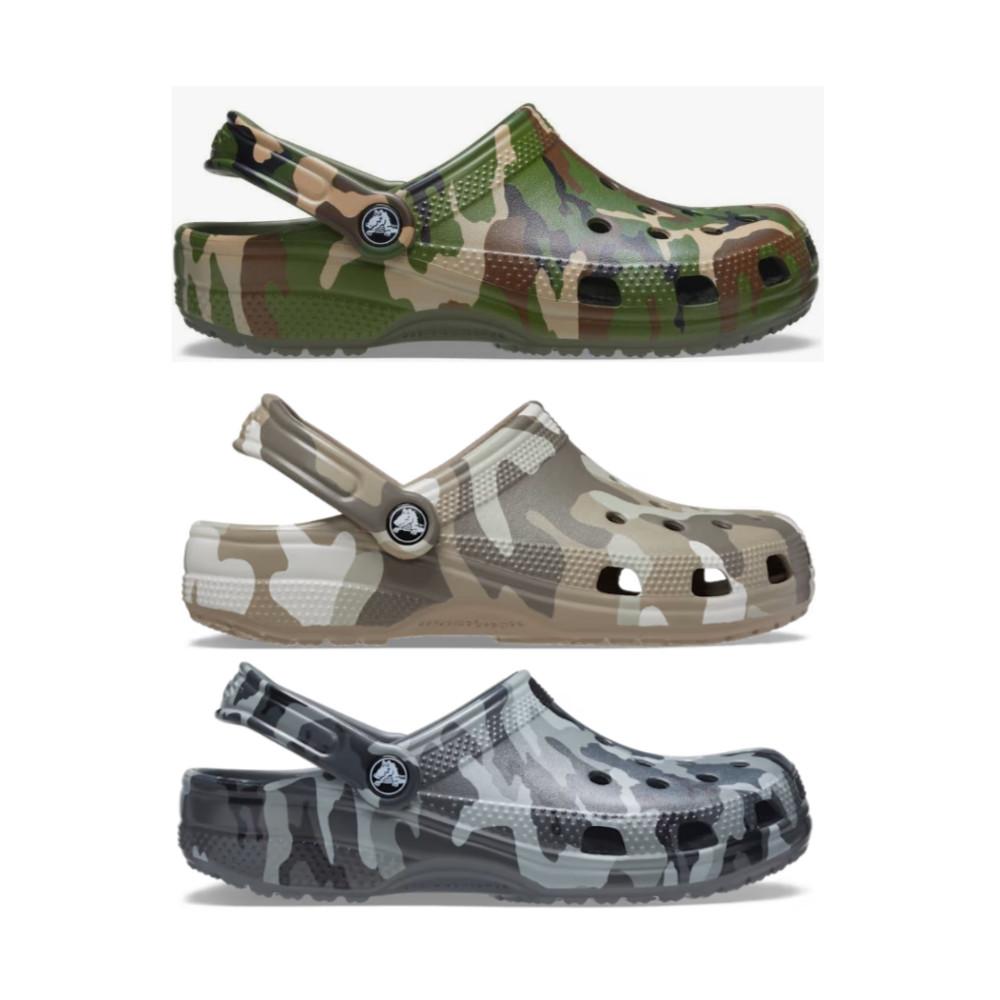 크록스 클래식 프린티드 카모 밀리터리 클로그