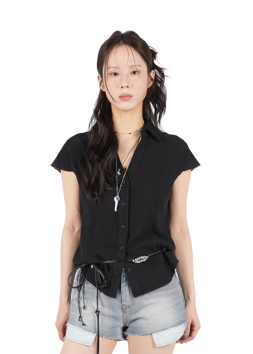 OPEN COLLAR SHIRT