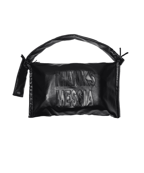 [THANKS MESSIA X MODEST HOUSE]LEATHER TRANSFOAM BAG-BLACK