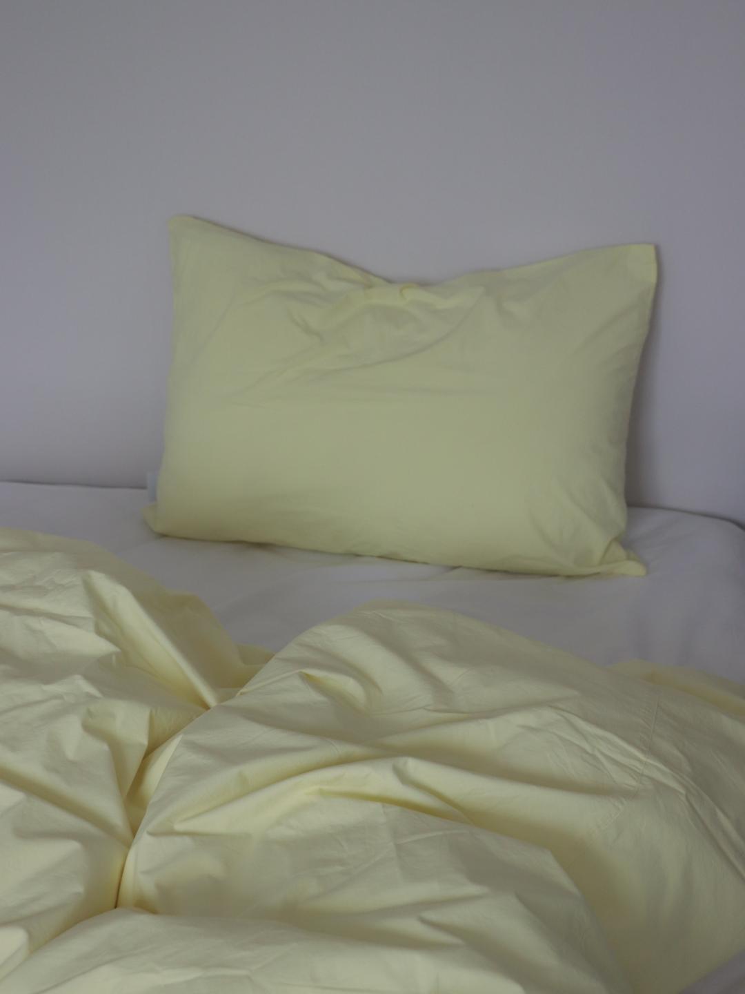 Lemon cotton pillow cover