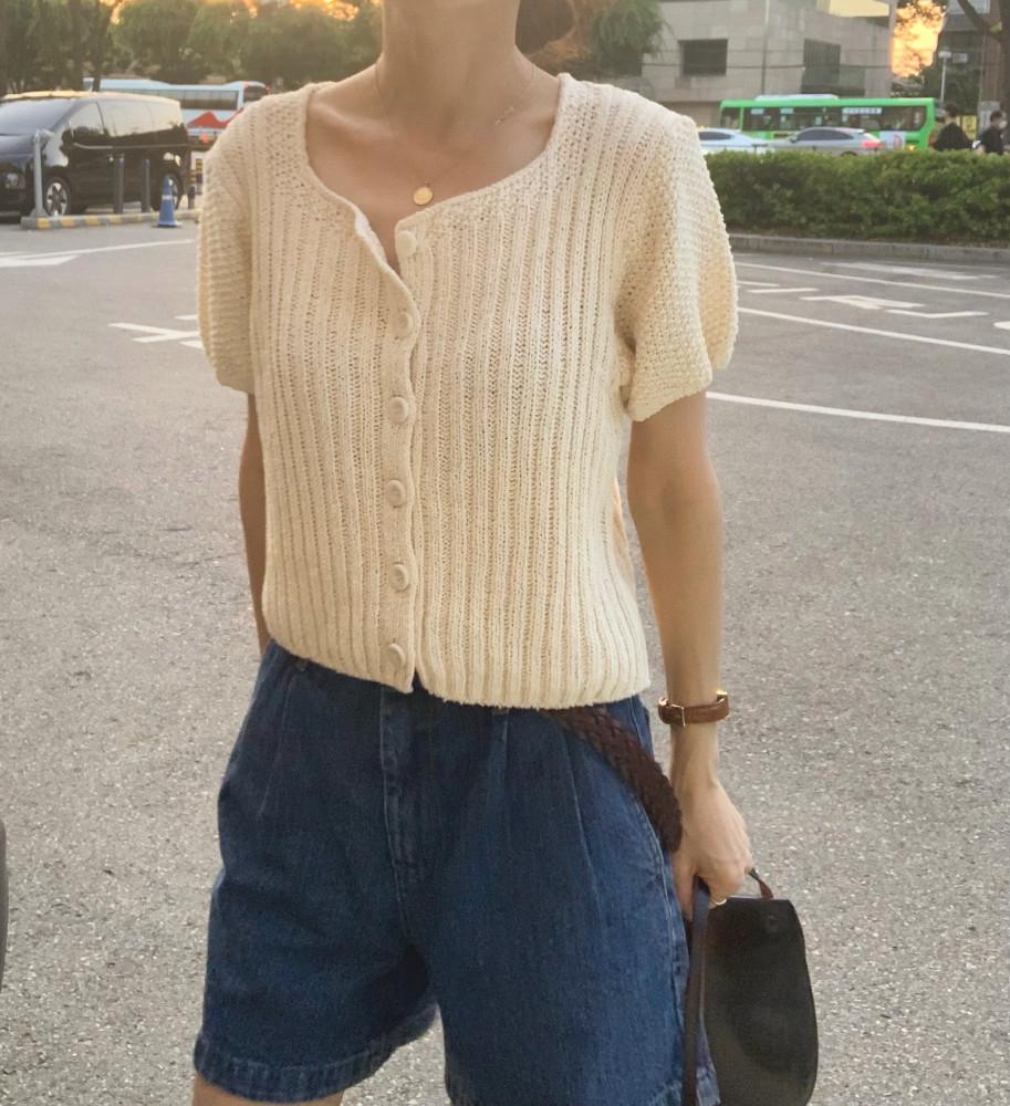 제인 하프 가디건 jane half cardigan italy yarn