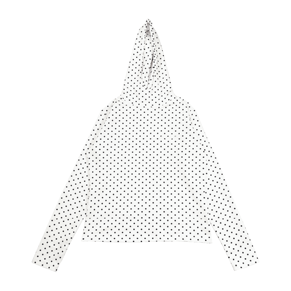 POLKA DOT HOODIE (IVORY)