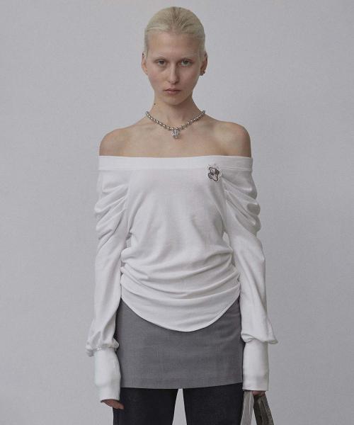 Princess Off-Shoulder Tee White