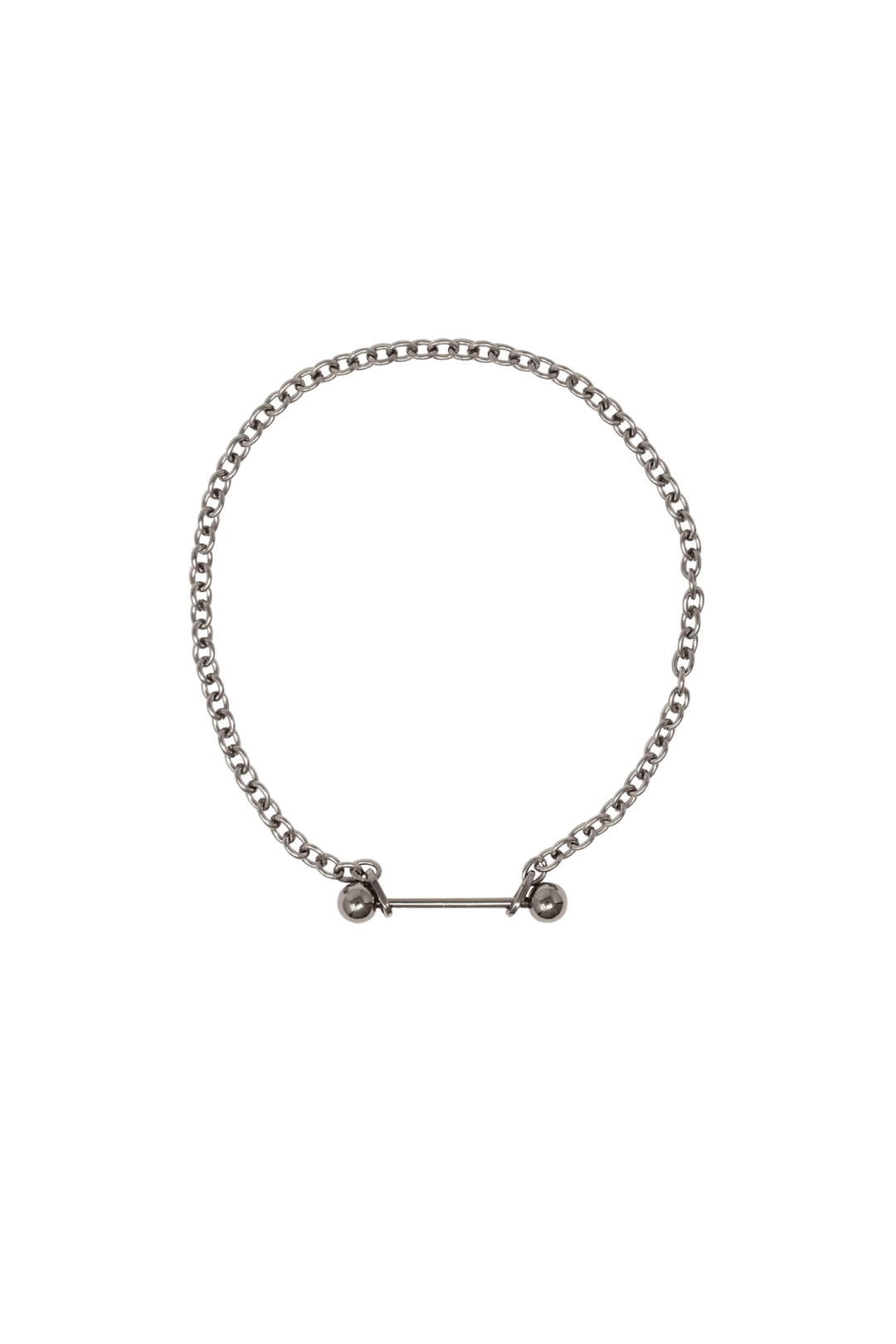 BARBELL PIERCING NARROW CHOKER