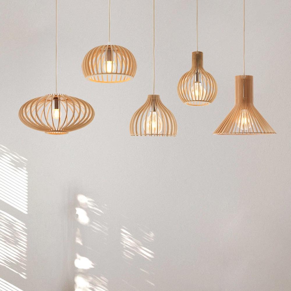 노딕 1등 펜던트 우드 식탁등 네추럴 원목 인테리어 조명