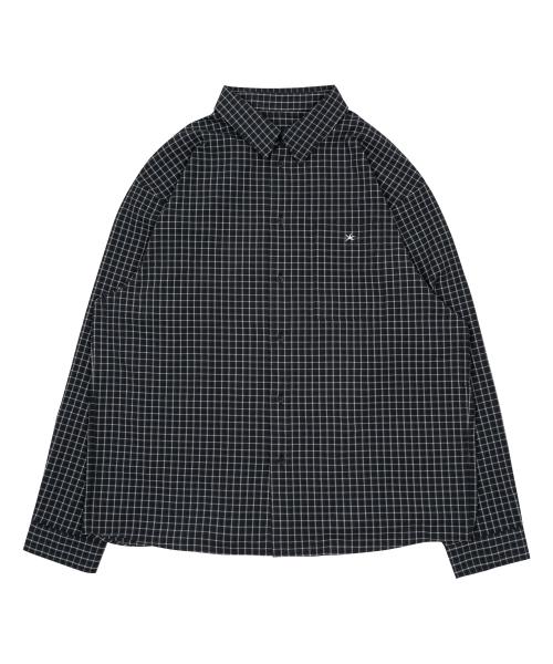 더콜디스트모먼트(THE COLDEST MOMENT)  TCM mini logo check shirts (black) - 사이즈 & 후기 | 무신사