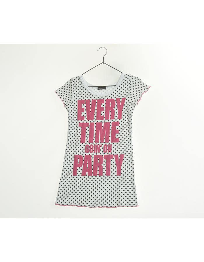 MILLENNIA 코튼 도트 티셔츠 / WOMAN XS~S