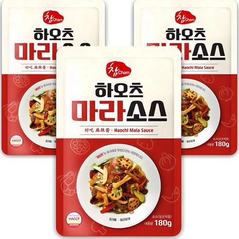 참 하오츠 마라소스, 180g, 3개 - 중화/일식/동남아 | 쿠팡