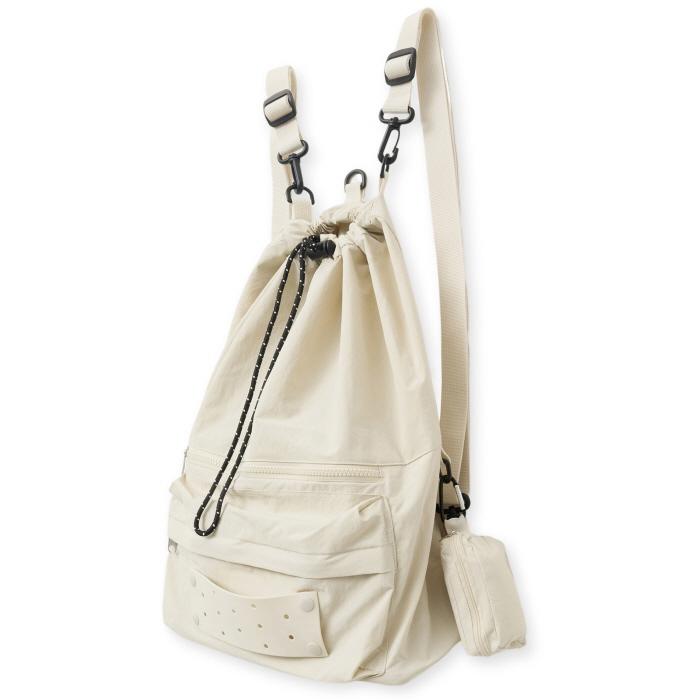 [7/19 예약배송] 유틸리티 스트링 백팩 라이트베이지 COOSBG006LBEIGE