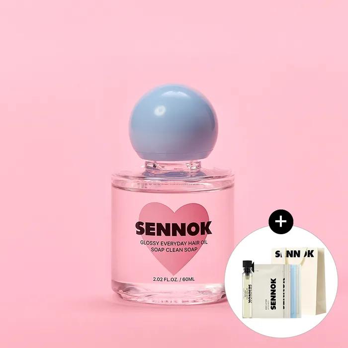 [하트 레터 에디션] 글로시 에브리데이 헤어 오일 솝 클린 솝 60ML + [증정] 센녹 바디 & 헤어케어 4종 (7mlX4) + 퍼퓸 애프터 배스 1.3ml + 쇼핑백