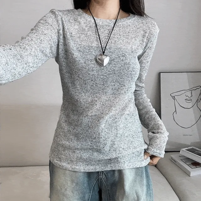 ⚡당일발송⚡(4천장판매)[주문폭주] 살안타 그레이 긴 티셔츠 NB068
