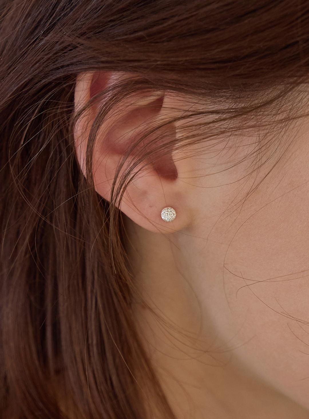 [실버925] 뤼에르 볼 귀걸이