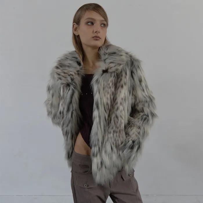 FAUX FUR JACKET / MIX