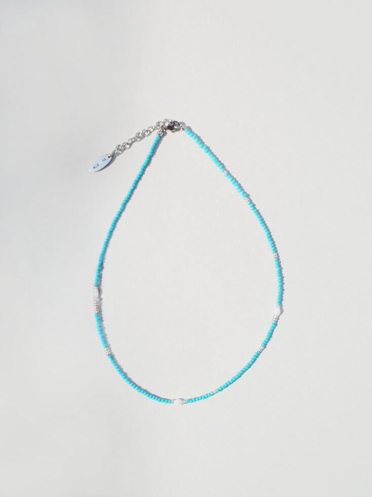 SUMMER LAYERED NECKLACE BLUE