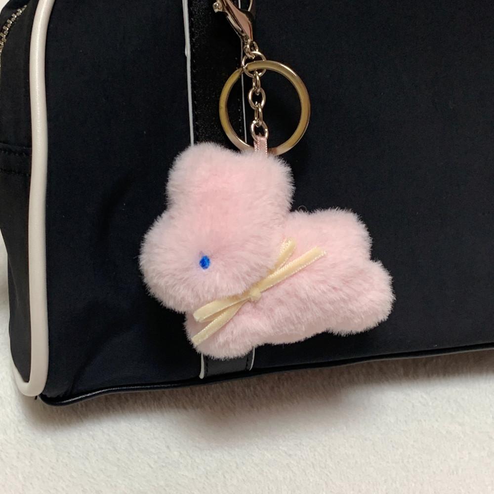Cotton bunny popo keyring strawberry sugar솜토끼 버니포포 키링 & 폰줄 스트로베리 슈가