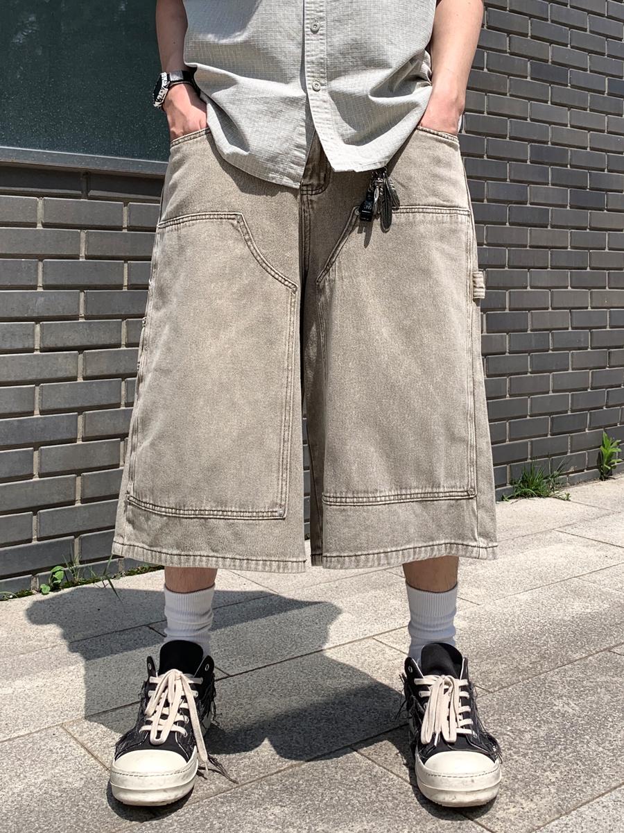 빈티지 더블니 버뮤다 팬츠 (2color)