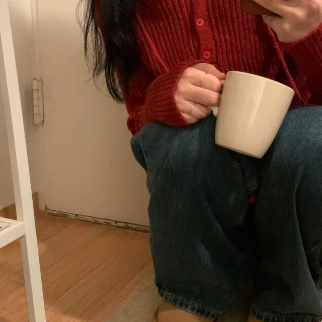 뮤드 golgy hood knit