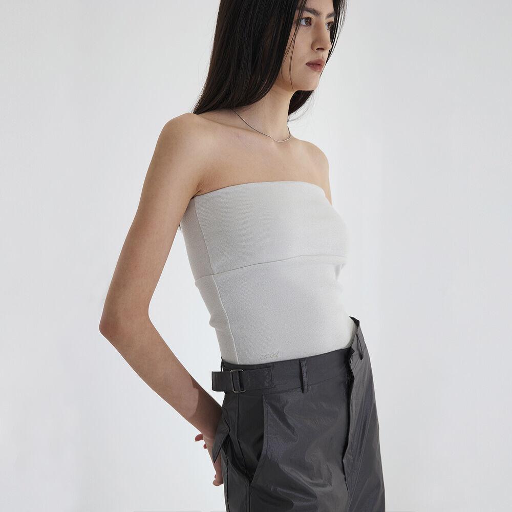 Glitter knit tank top - ivory