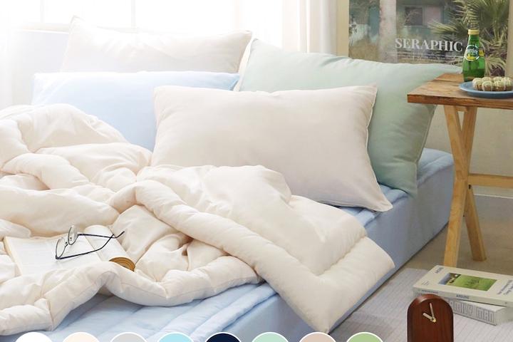 [7%쿠폰]컬러랜드 부드러운 세미화이버 차렵이불세트 SS/Q 16colors