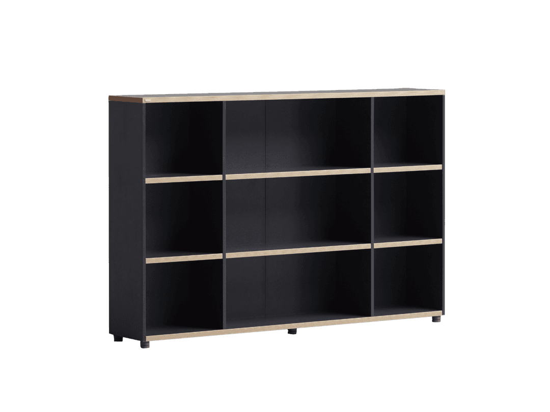 W1600 3단 목제책장 DSBC163