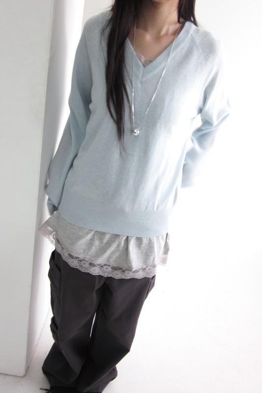 basic V knit (3color)