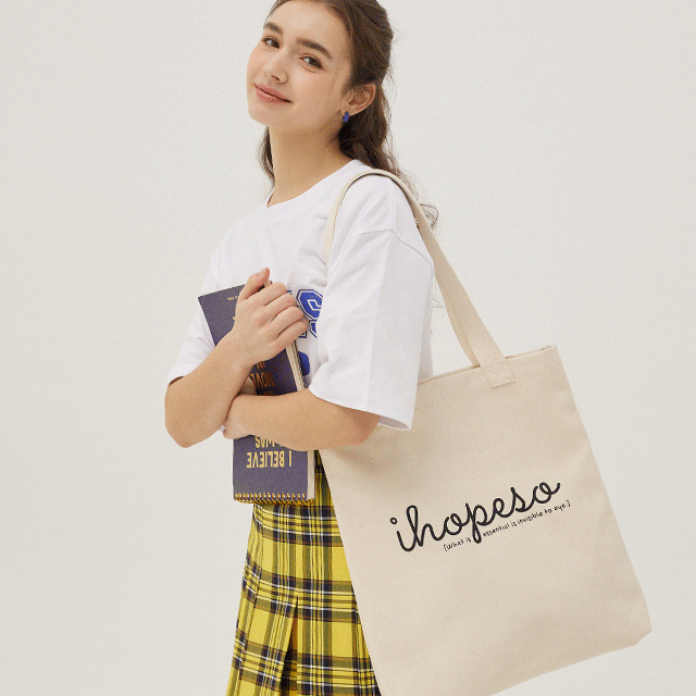 베이직 로고 에코백