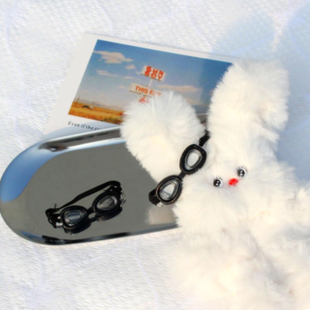 10cm 15cm 인형 안경 고글 모루 인형 오랑우탄 수경 솜인형 오랑이 물안경 소품