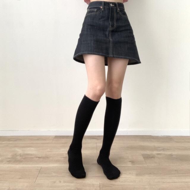 비마이뮤즈 [숏,미듐,롱/흘러내림X] 3기장 기본 무지 니삭스 데일리 봄 롱 반스타킹 레그워머 양말 2color