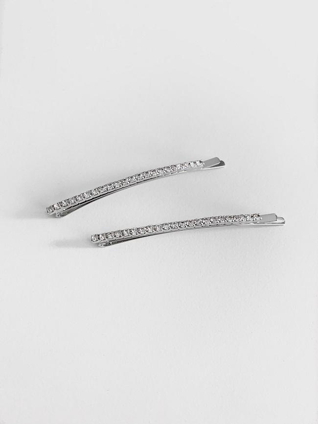 (어센틱/ 2pcs) ﻿cubic pin 큐빅실핀 제니머리핀