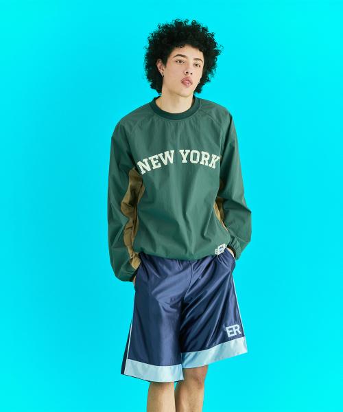 [UN] Applique Basketball Pants Navy