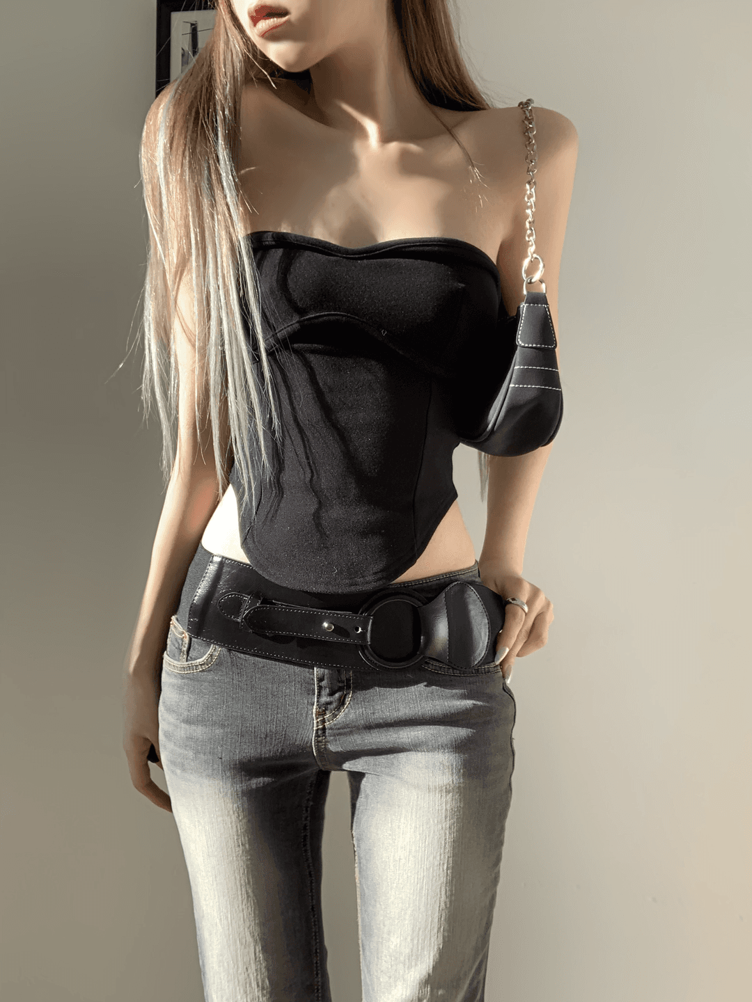 Tanner Line heart Top (black)