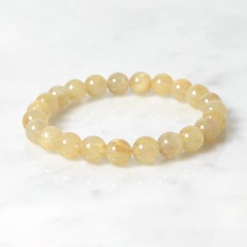 [한정판] 금전의 행운 금침수정 심플팔찌