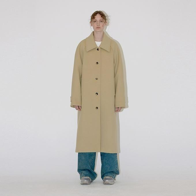 RELAXED BALMACAAN COAT (butter)