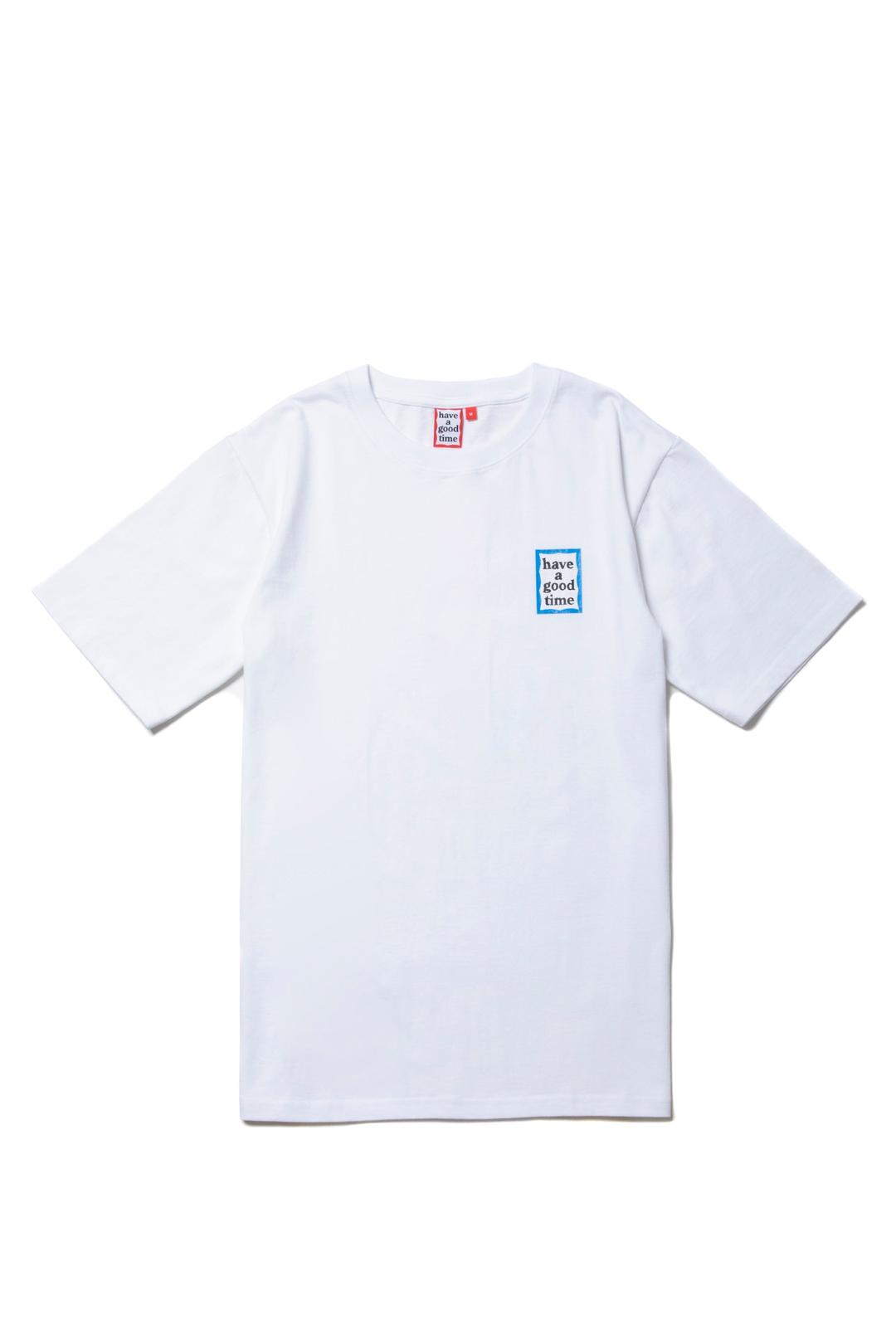 MINI BLUE FRAME S/S TEE WHITE - S