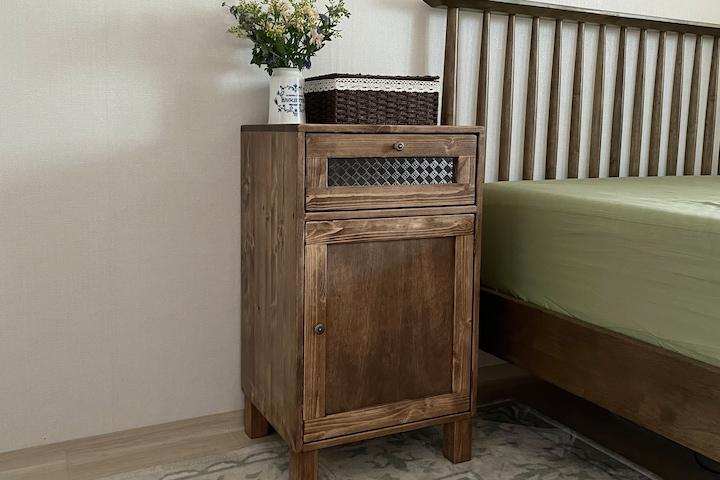 파보 square side table 원목 사각 사이드 테이블 & 빈티지 협탁