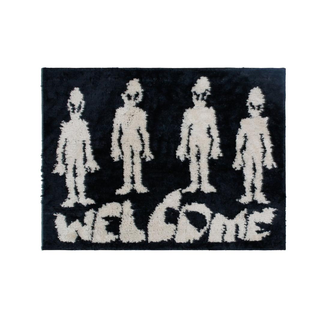 GAC006 에일리언 웰컴 매트 (BLACK)