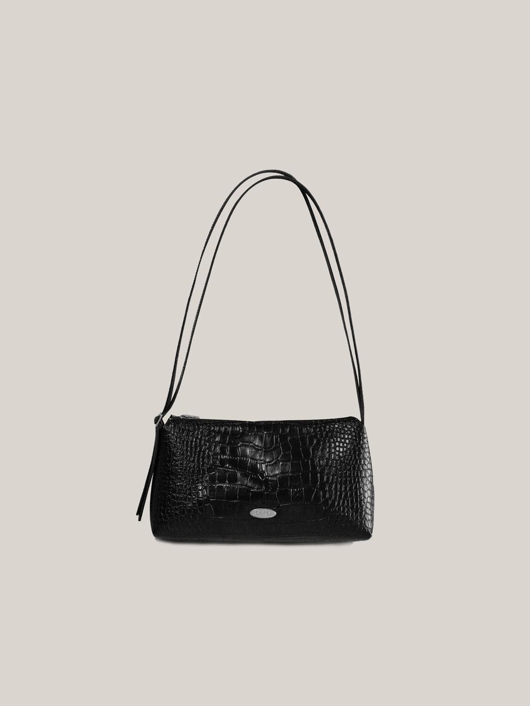 DOUBLE BUCKLE TOTE[ BLACK ]