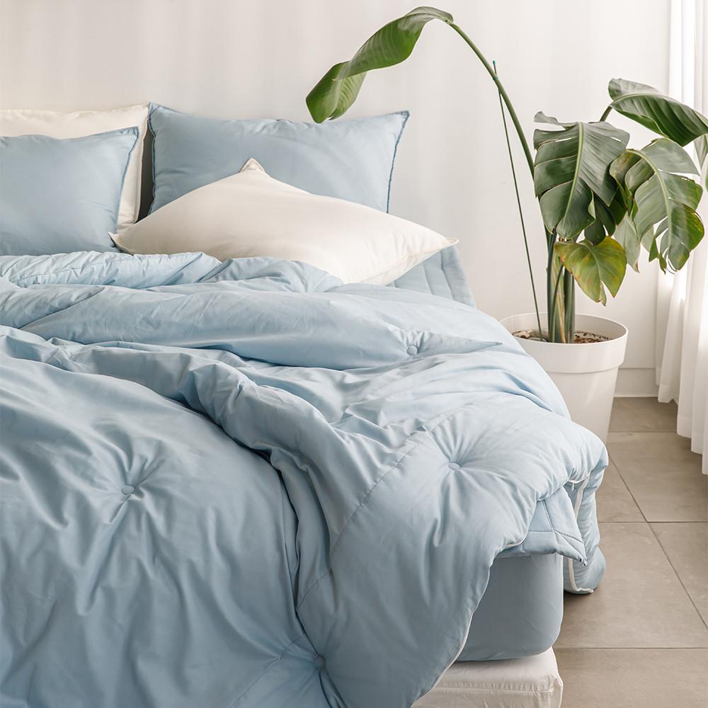 코튼캔디 파이핑 차렵이불 10컬러 부드러운 60수 면이불 간절기 사계절