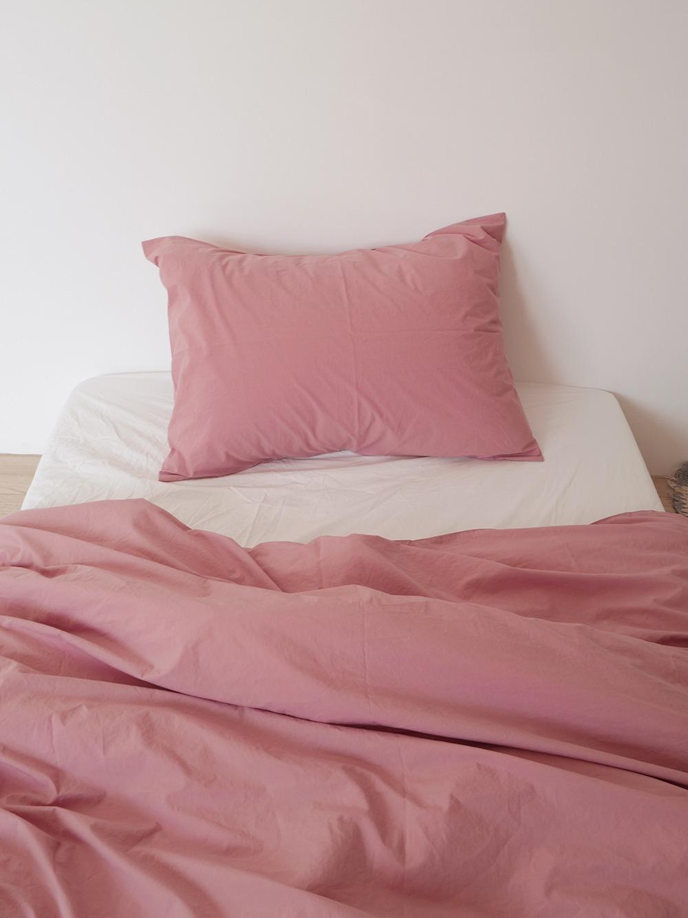 Rose pink duvet cover