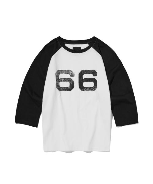 66 RAGLAN 4/3 SLEEVE [WHITE]