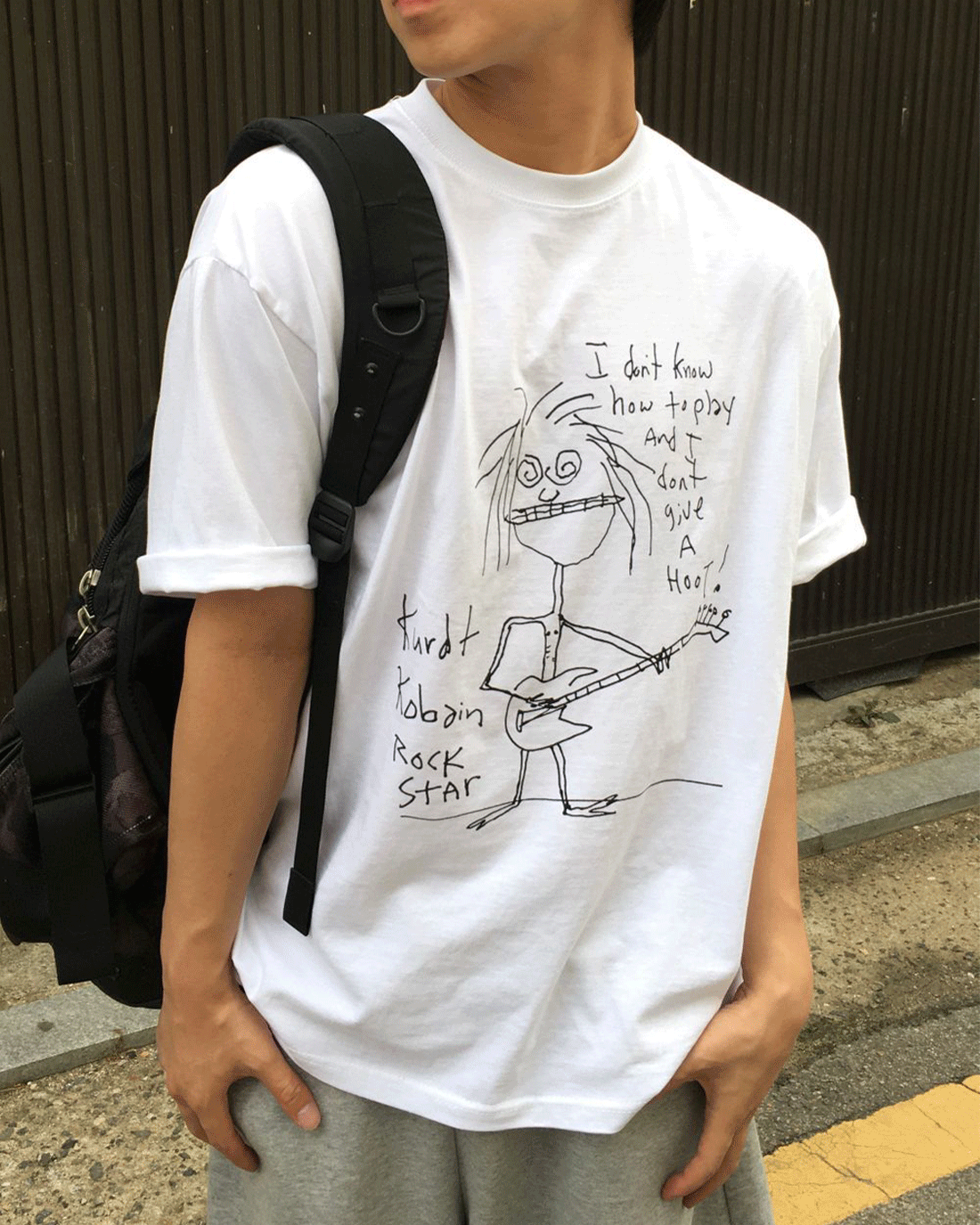 너브 스케치 하프 티셔츠 2C