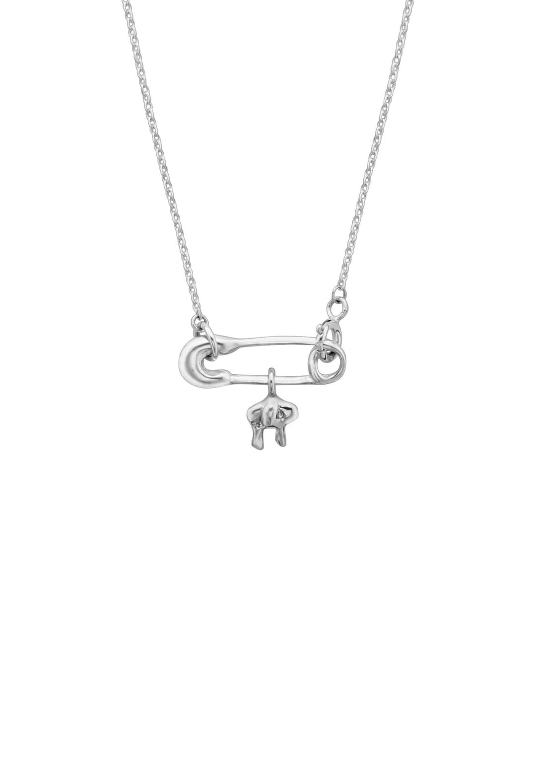 Safety pin small necklace