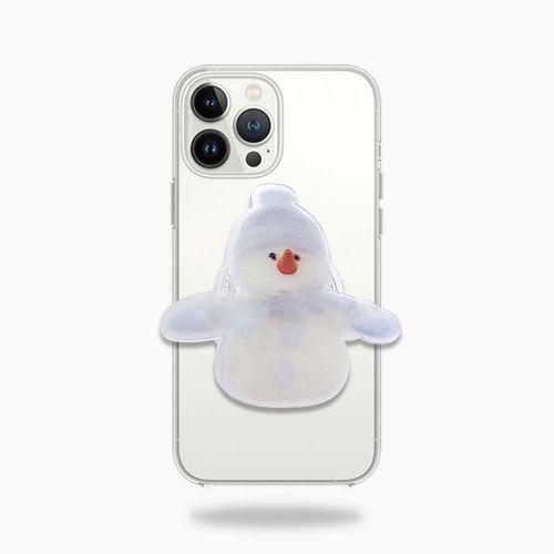 [인기][아크릴톡] 눈사람 스마트폰 아크릴톡 휴대폰거치대 폰케이스 아이폰케이스 갤럭시케이스 생일선물