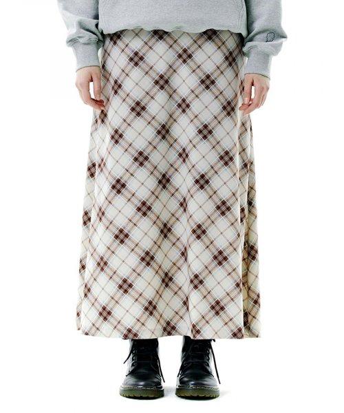 VINTAGE PATTERN LONG SKIRTS BEIGE(CY2CMFPA91A)