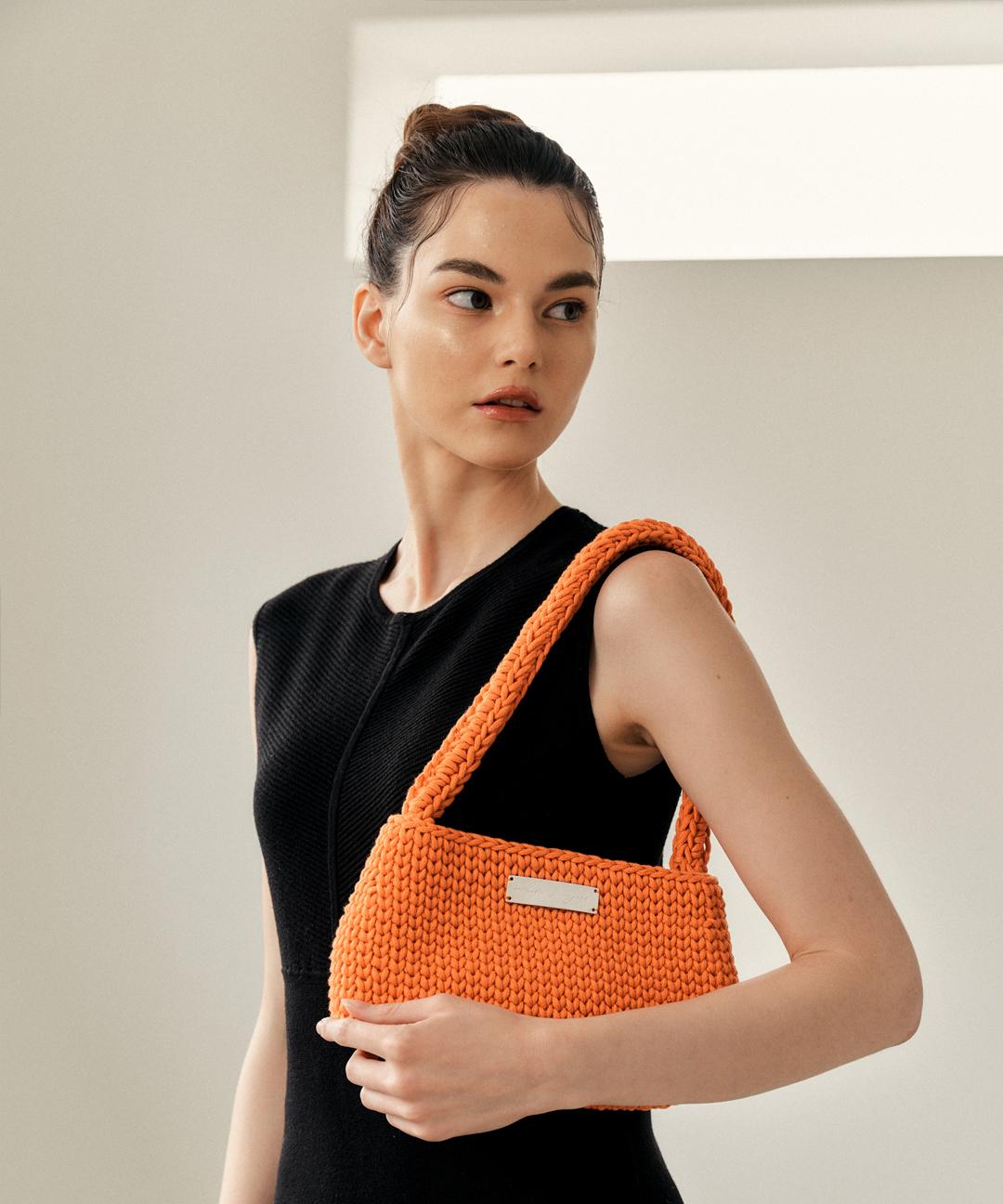 HAND MADE SHOULDER BAG_ORANGE