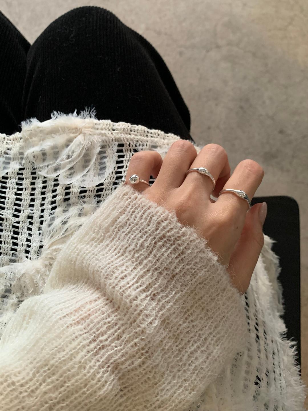 (silver925) Anchor line ring