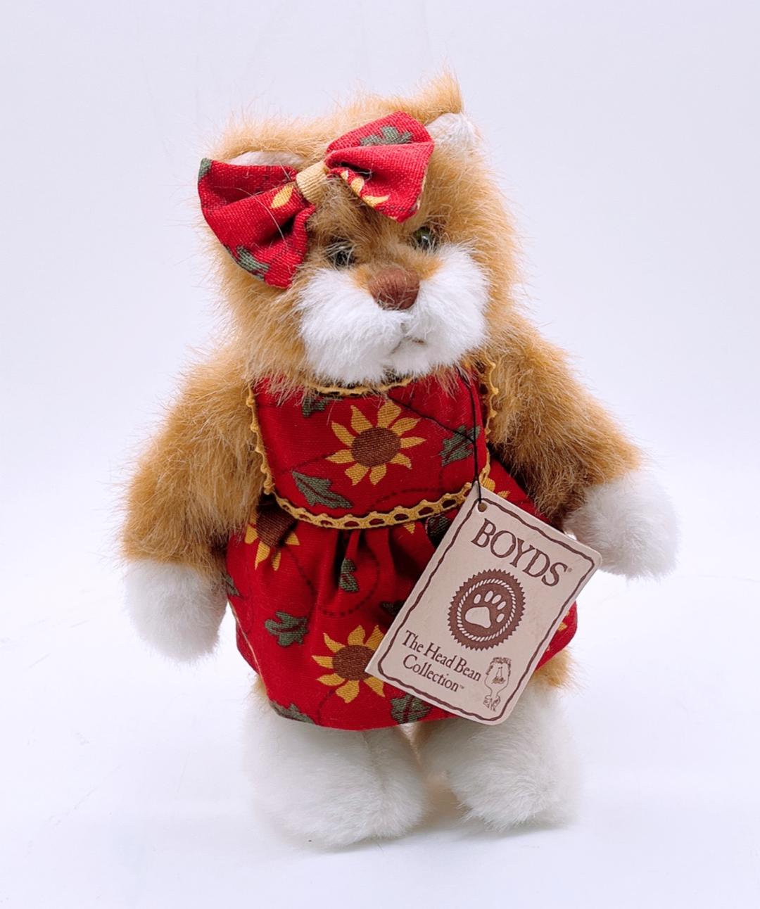 Sunflower dress brown kitty plush