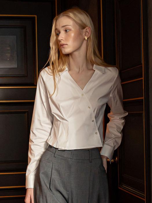 DEFINE DRAPPING SHIRT WHITE