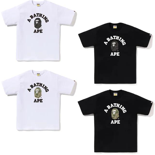 BAPE 베이프 레이어드 라인 카모 컬리지 반팔티 4컬러 1J80110026